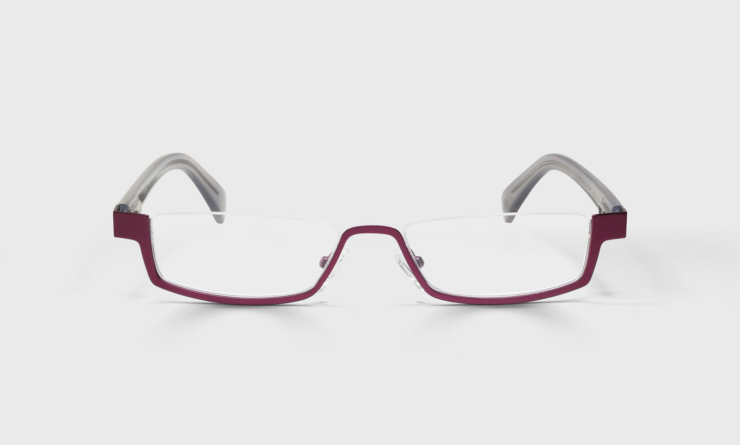 [44 - Burgundy Front with Grey Crystal Temples]