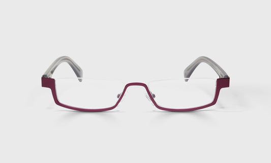 [44 - Burgundy Front with Grey Crystal Temples]