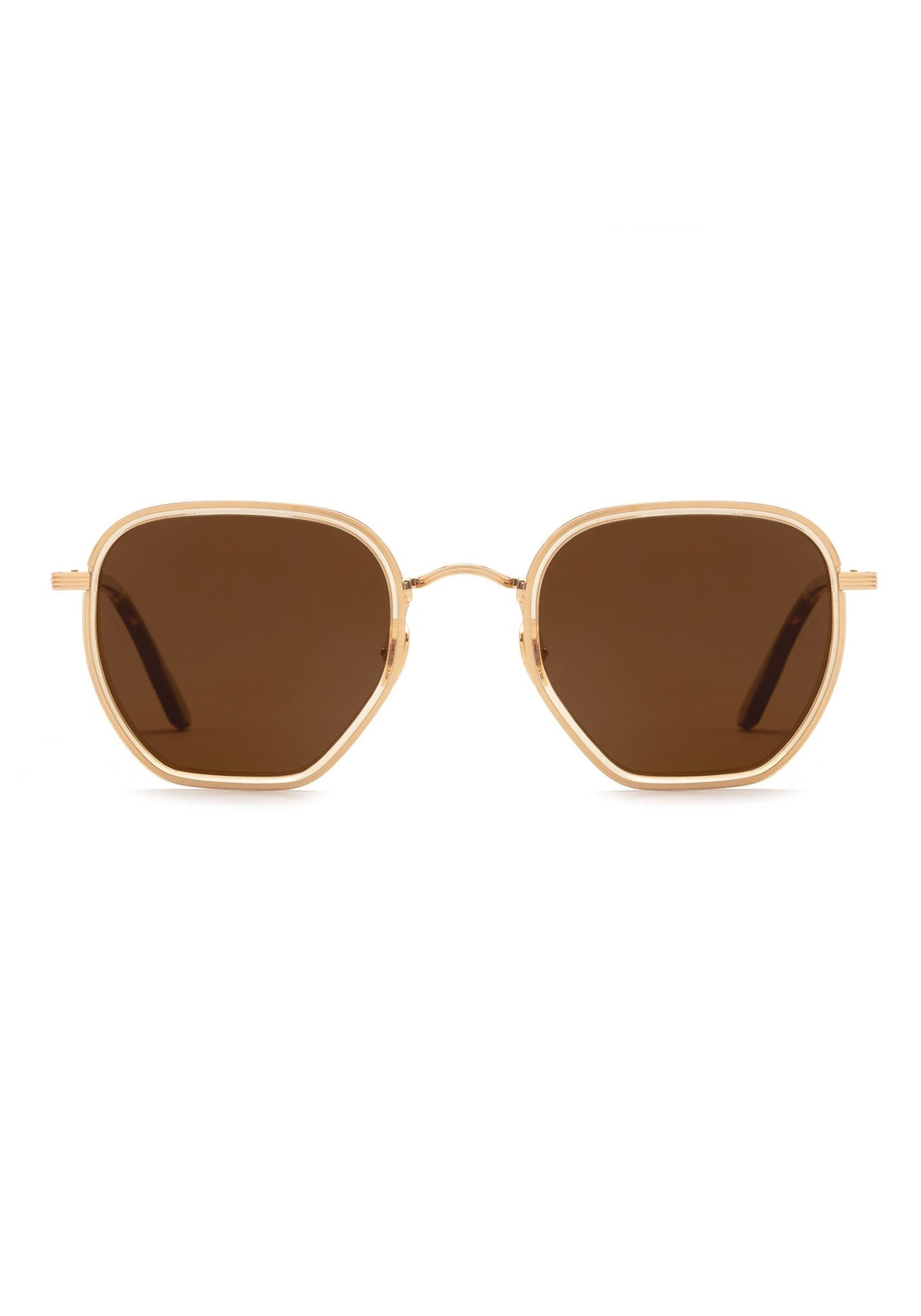 [18K Titanium + Champagne + Rue Tortoise Polarized]