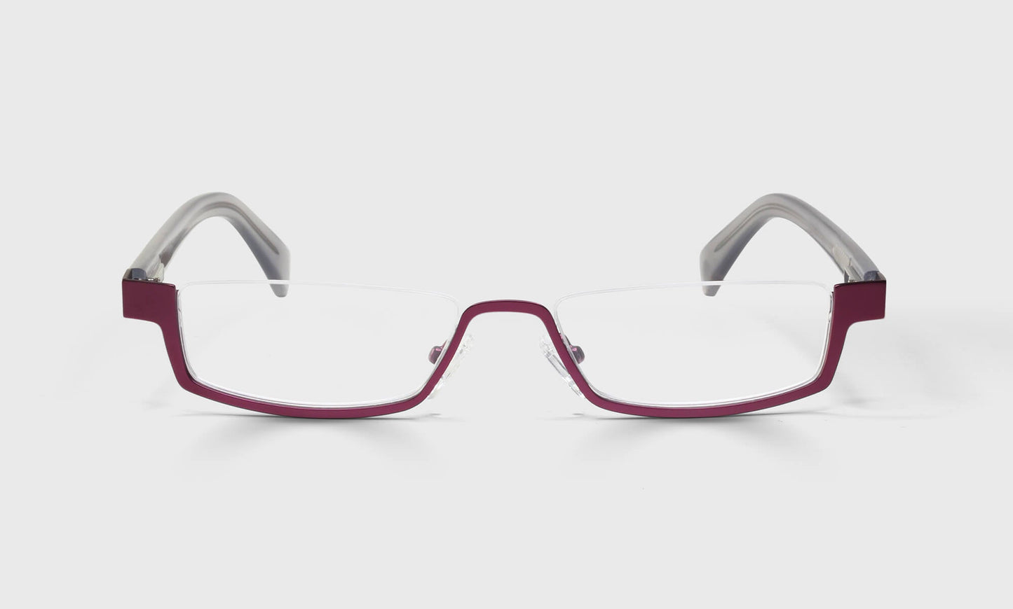 [44 - Burgundy Front with Grey Crystal Temples]