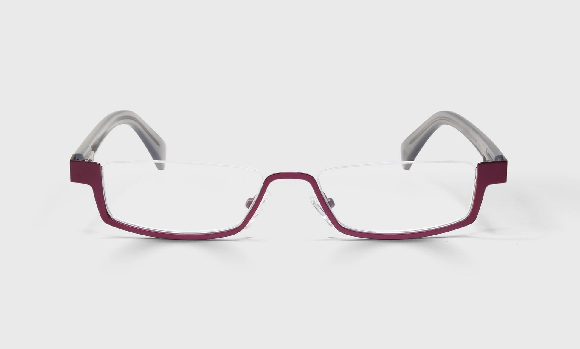 [44 - Burgundy Front with Grey Crystal Temples]