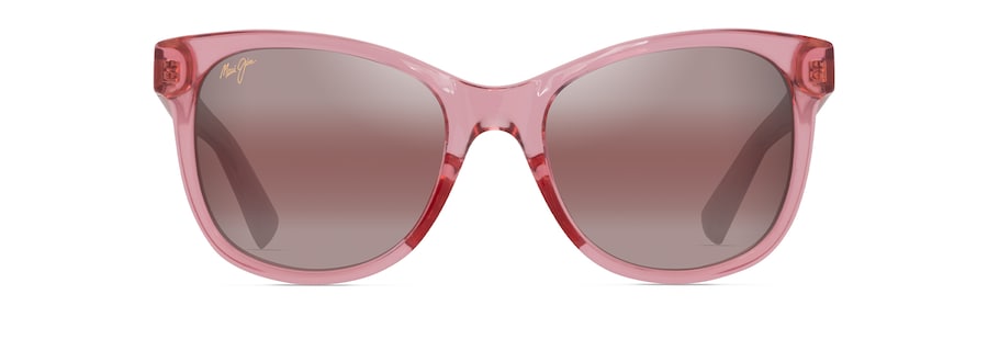 [Maui Rose® Lenses, Shiny Transparent Pink Frame]
