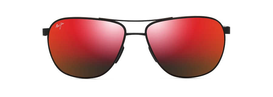 [Hawaii Lava™ Lenses, Matte Black Varnish With Dark Havana Frame]