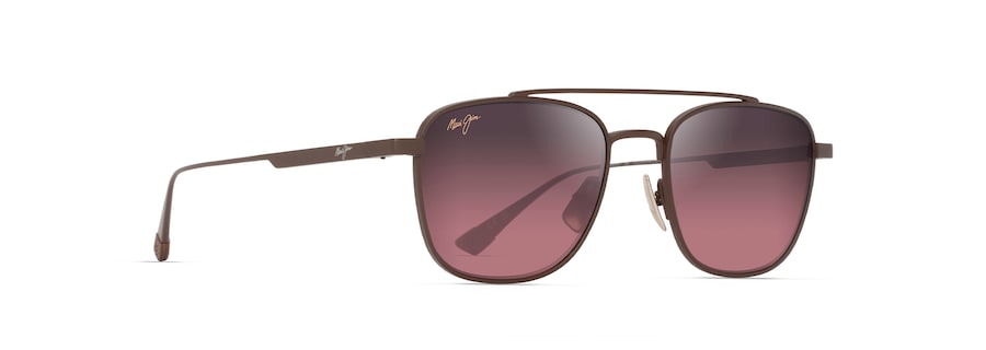 [Maui Rose® Lenses, Matte Brown Frame]