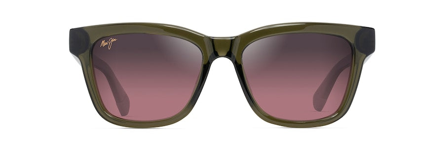 [Maui Rose® Lenses, Shiny Trans Green Frame]