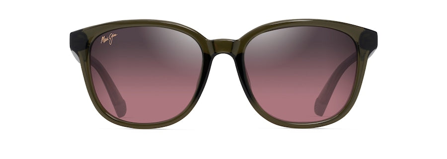 [Maui Rose® Lenses, Shiny Trans Green Frame]