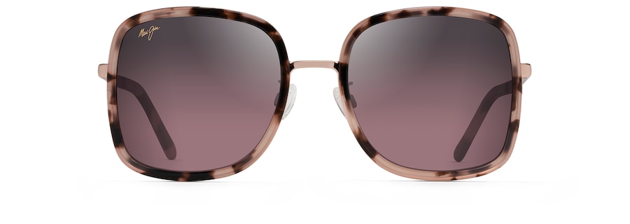 [Maui Rose® Lenses, Pink Tortoise With Rose Gold Frame]