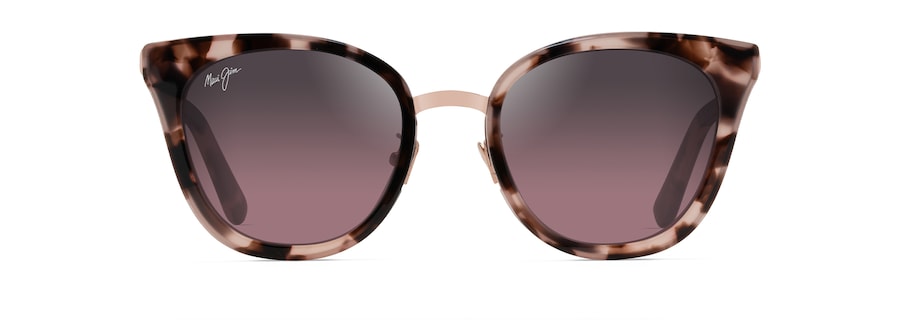 [Maui Rose® Lenses, Pink Tortoise With Rose Gold Frame]