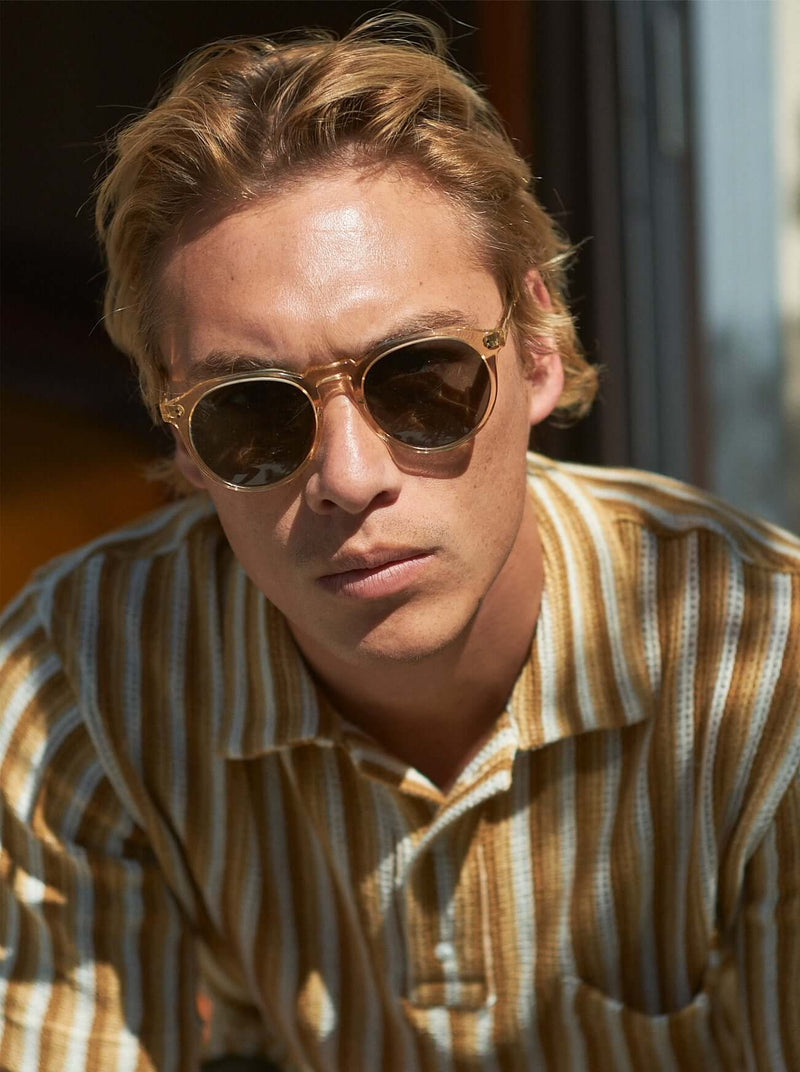 [Champagne Crystal / Green Polarized]