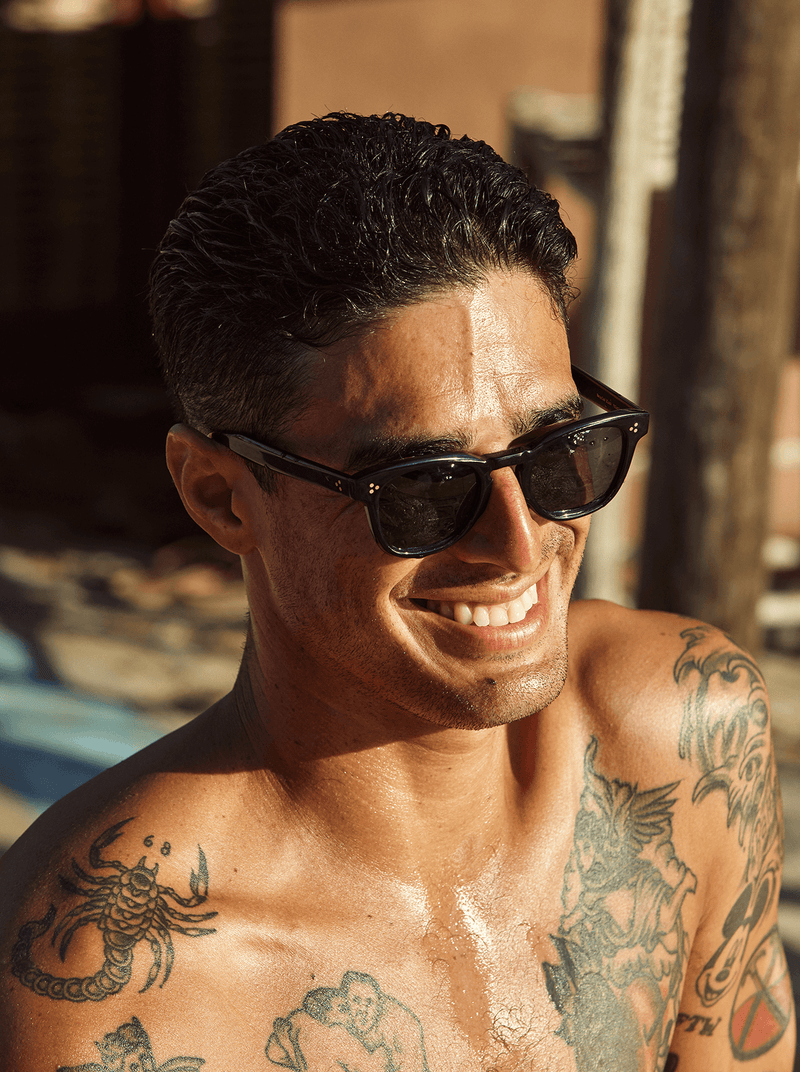 [Recycled Black / Green Polarized]