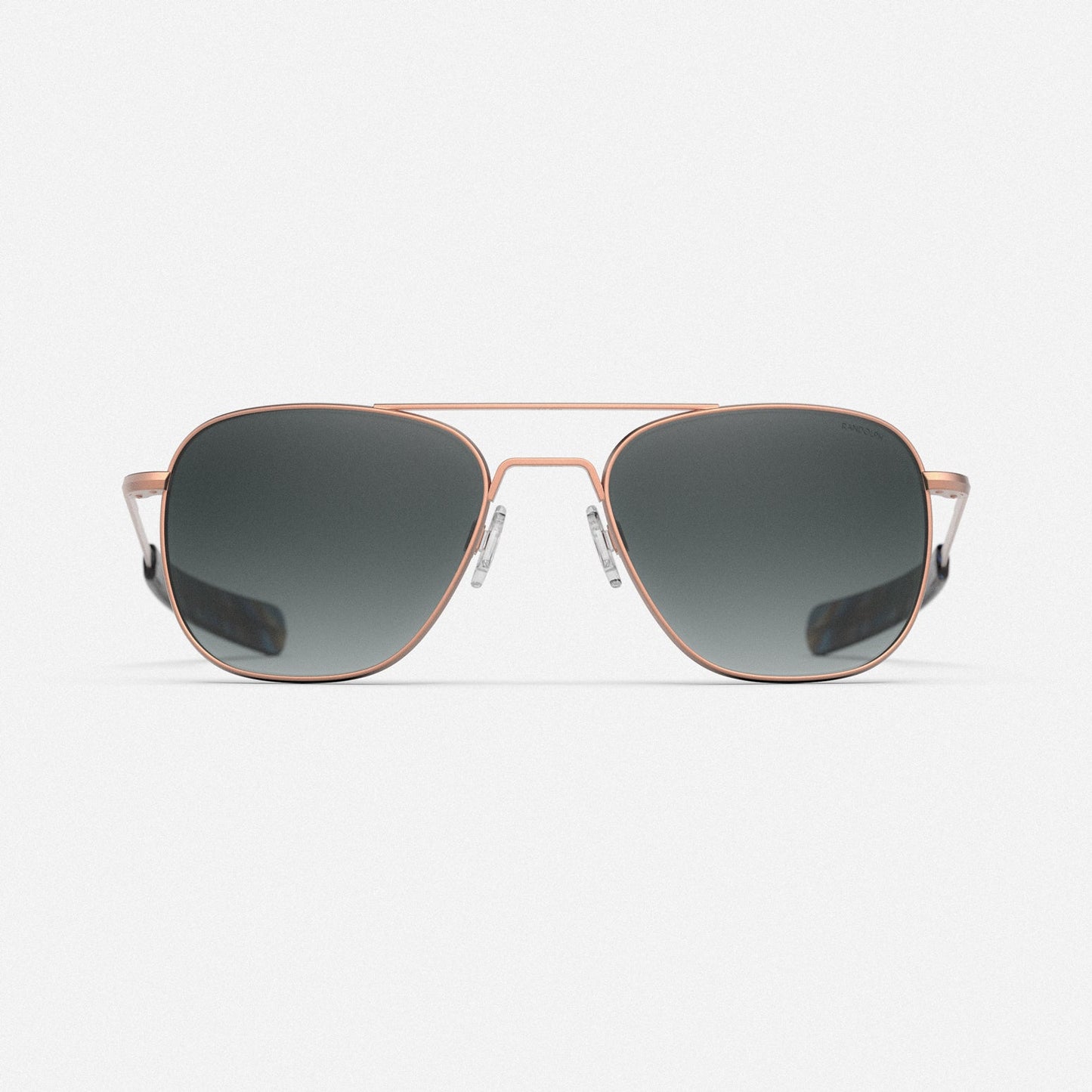 [22k Satin Rose Gold & Slate Polarized Gradient Nylon Lens]