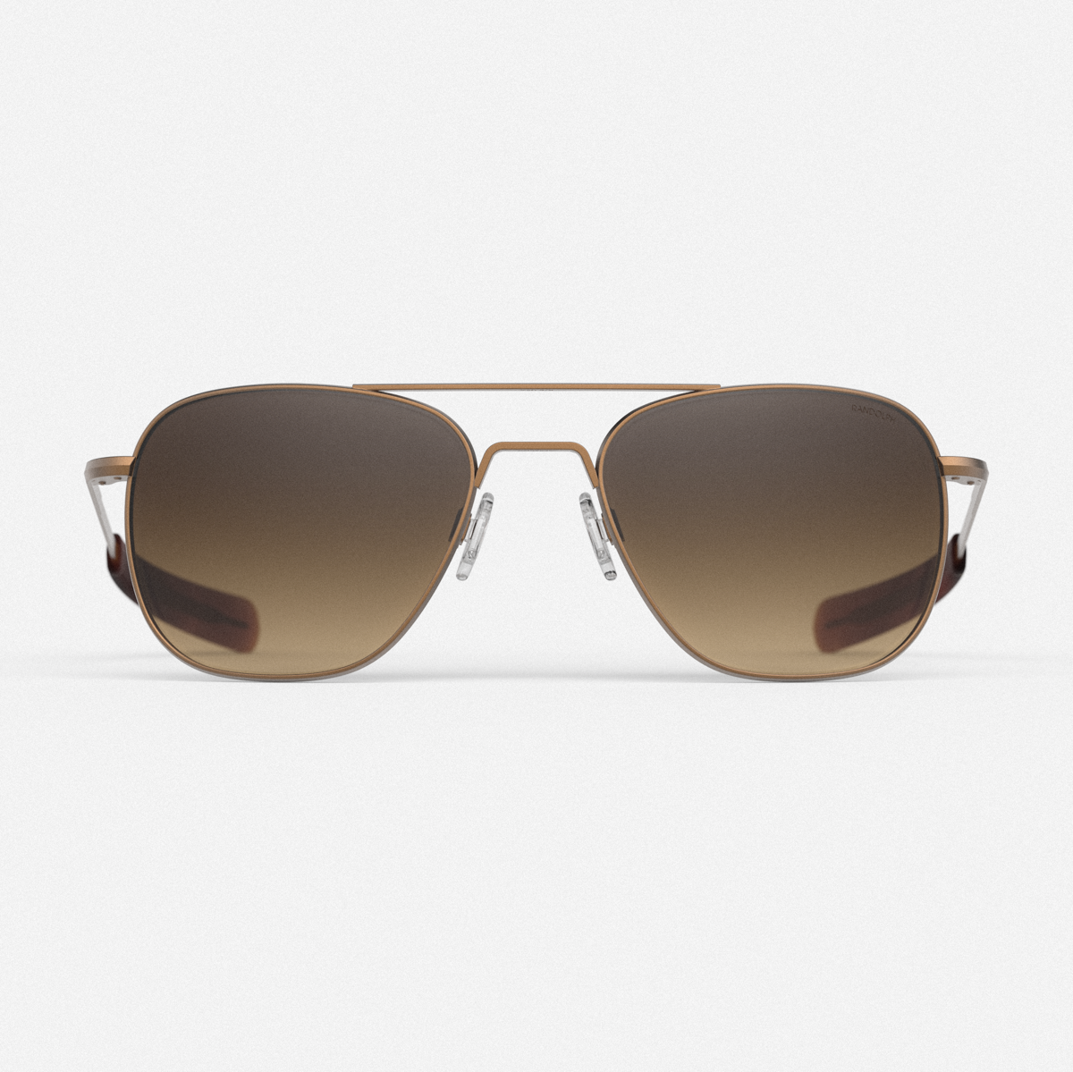 [22k Satin Chocolate Gold & Cape Sand Polarized Gradient Nylon Lens]