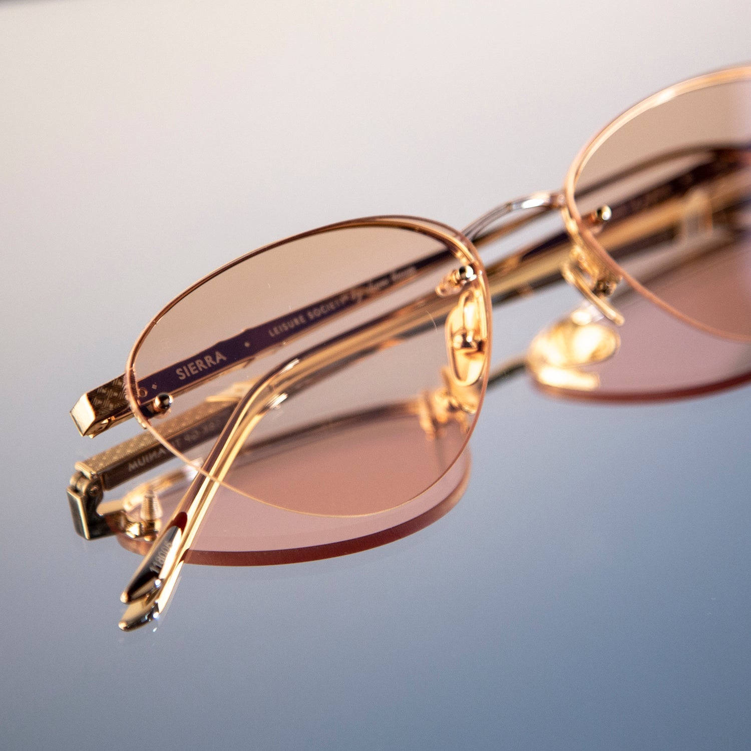 [24K Gold (Brown Gradient Mirror Lens)]