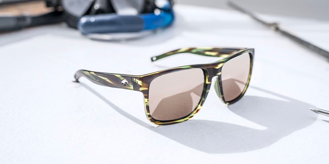 [Gray Polarized Glass Lenses, Midnight Blue Frame]