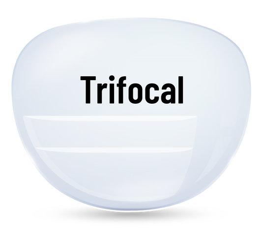 Prescription Sunglasses-Trifocal (Lined)- Polycarbonate-Tint