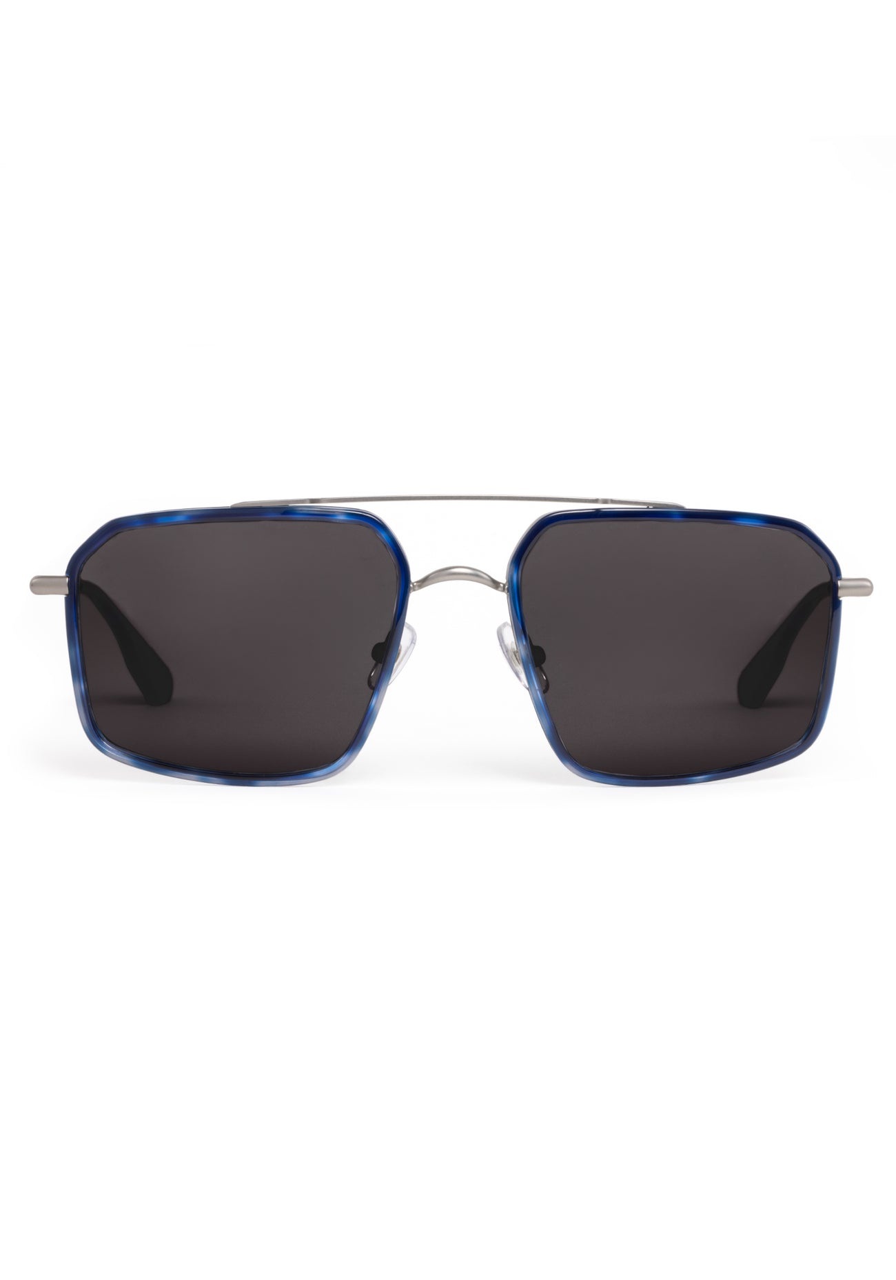 [Matte Raw Stainless Steel + Indigo Tortoise]