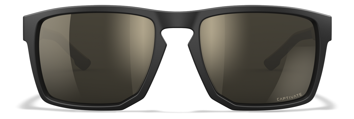 [Matte Black and Tan/CAPTIVATE™ Tungsten Mirror (Non-Polarized)]