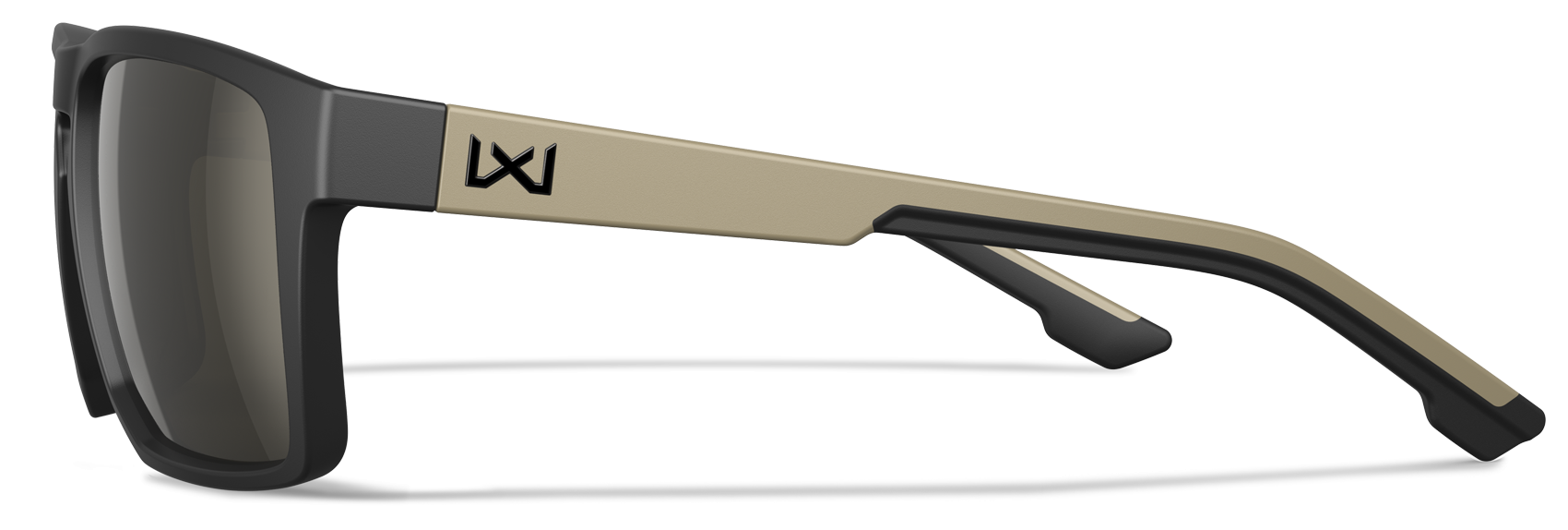 [Matte Black and Tan/CAPTIVATE™ Tungsten Mirror (Non-Polarized)]