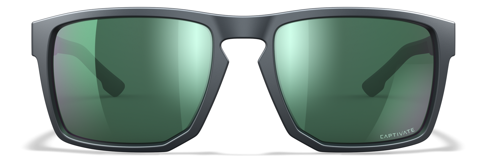 [Matte Graphite/CAPTIVATE™ Polarized Green Mirror]