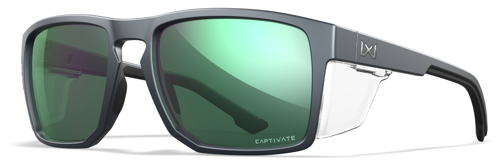 [Matte Graphite/CAPTIVATE™ Polarized Green Mirror]