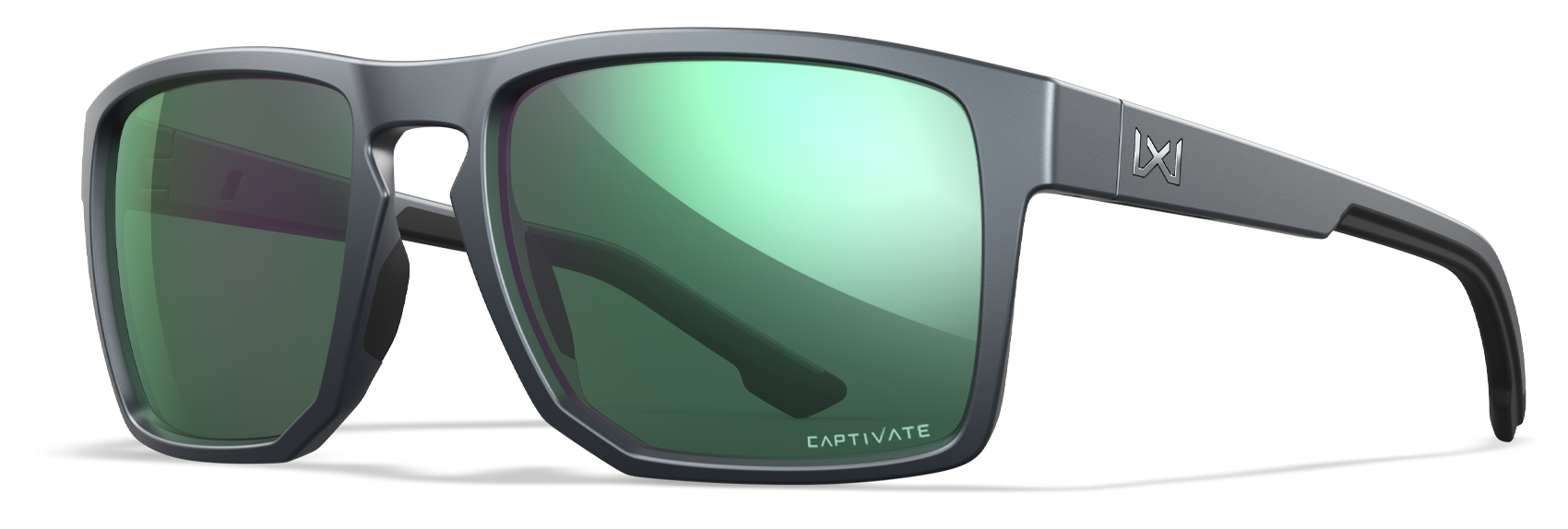 [Matte Graphite/CAPTIVATE™ Polarized Green Mirror]