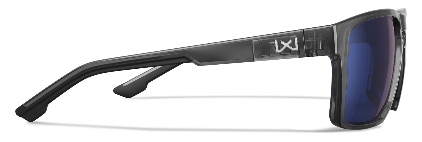 [Gloss Crystal Grey/CAPTIVATE™ Polarized Blue Mirror]
