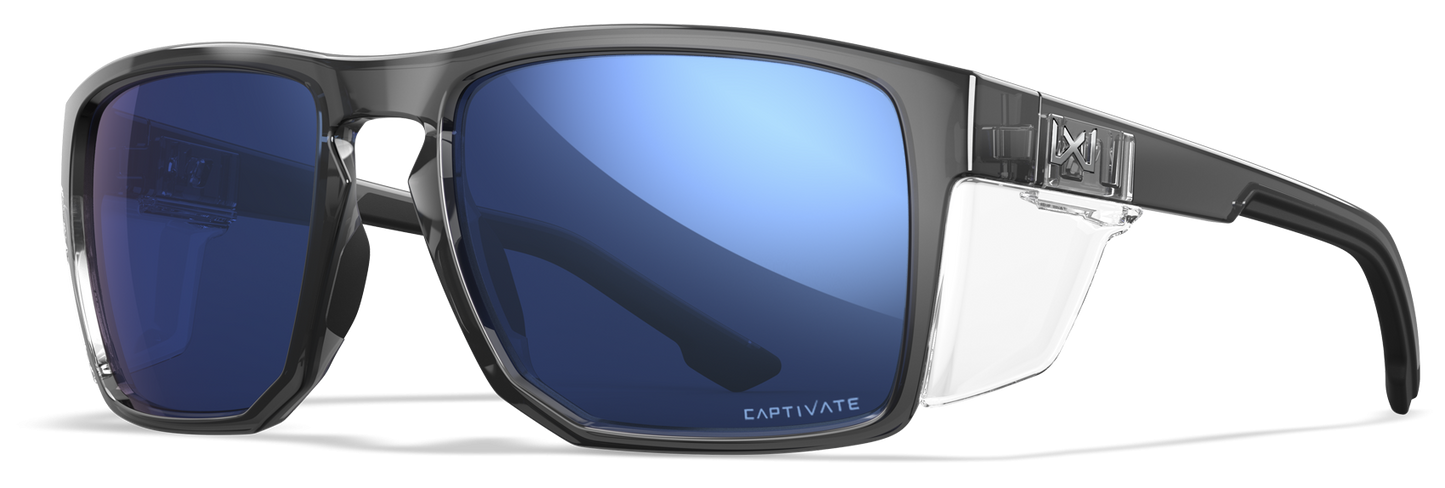 [Gloss Crystal Grey/CAPTIVATE™ Polarized Blue Mirror]