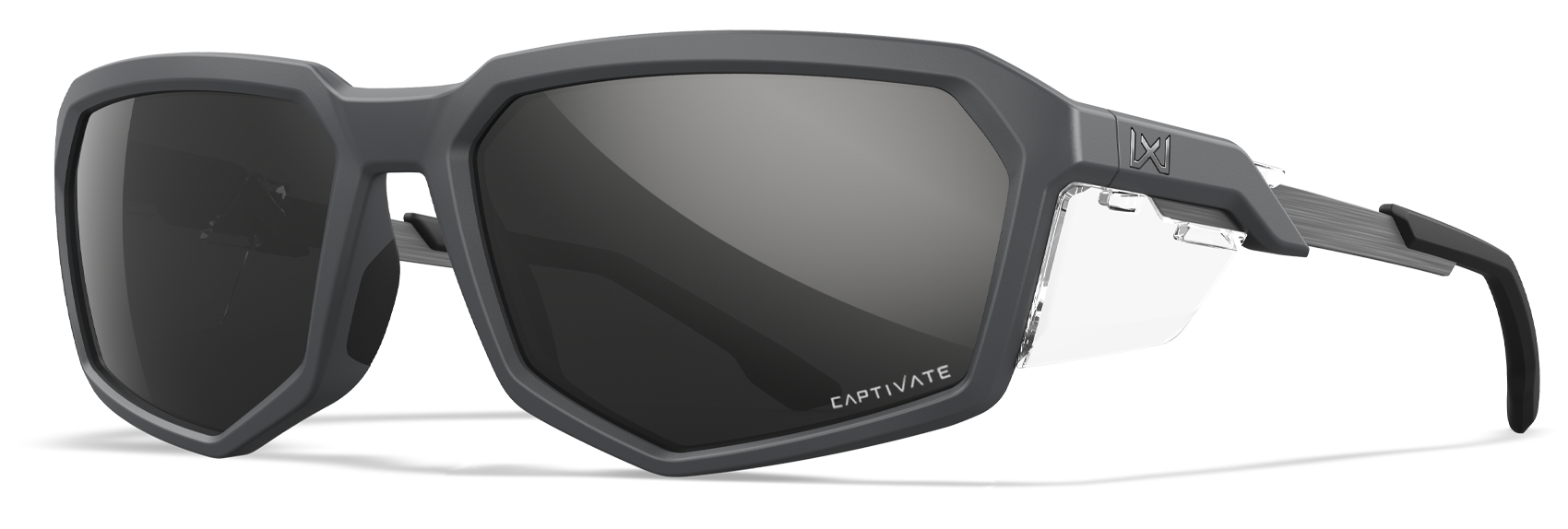 [Matte Grey/CAPTIVATE™ Polarized Black Mirror]