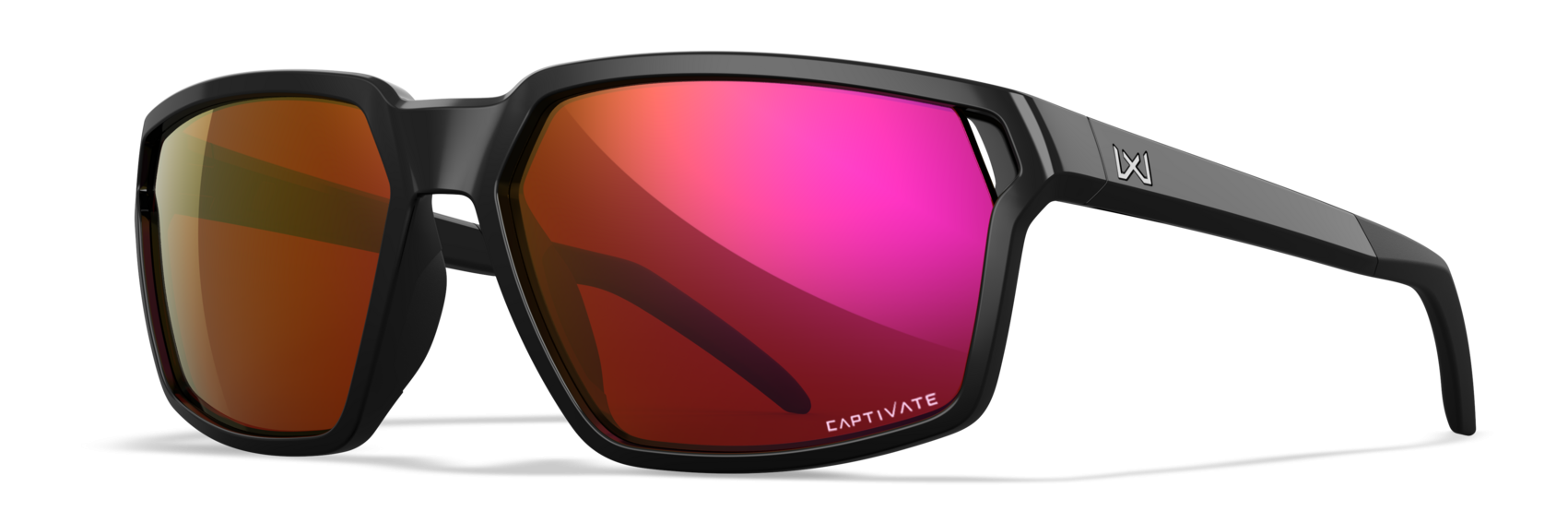 [Gloss Black/CAPTIVATE™ Red Mirror (Non-Polarized)]