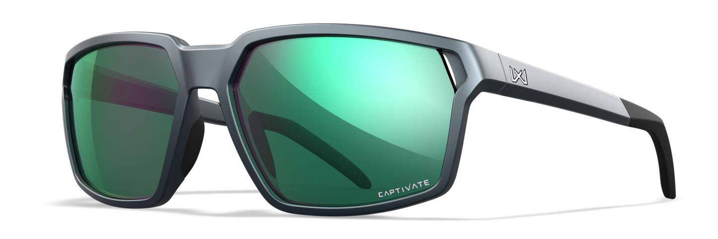 [Matte Graphite/CAPTIVATE™ Polarized Green Mirror]
