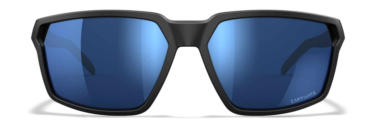 [Matte Black/CAPTIVATE™ Polarized Blue Mirror]