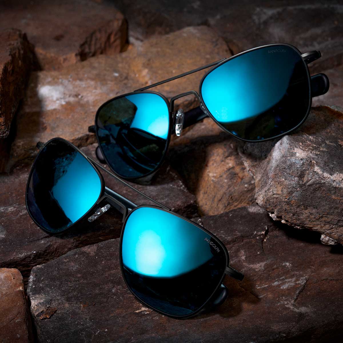 [Matte Chrome & Cobalt SkyRx Lens]