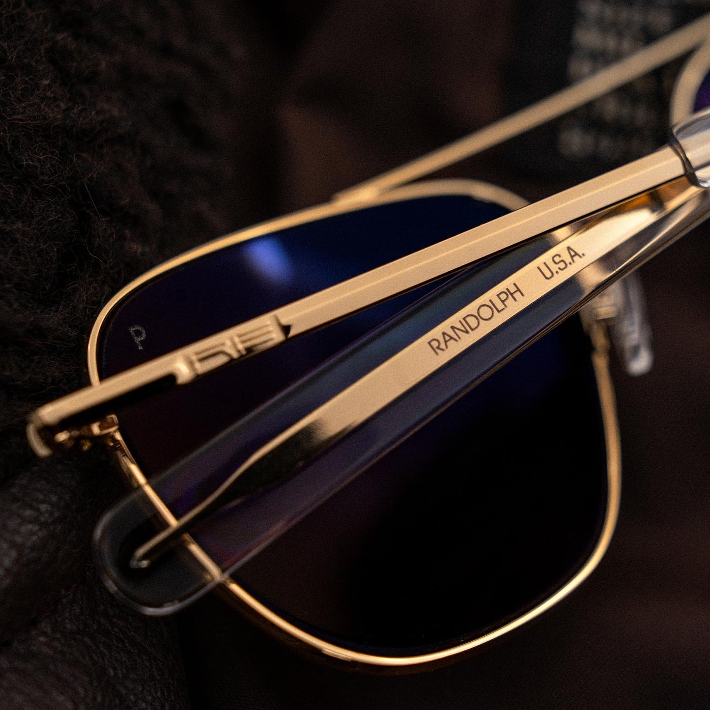 [23k Gold & Non-Polarized American Gray Lens]