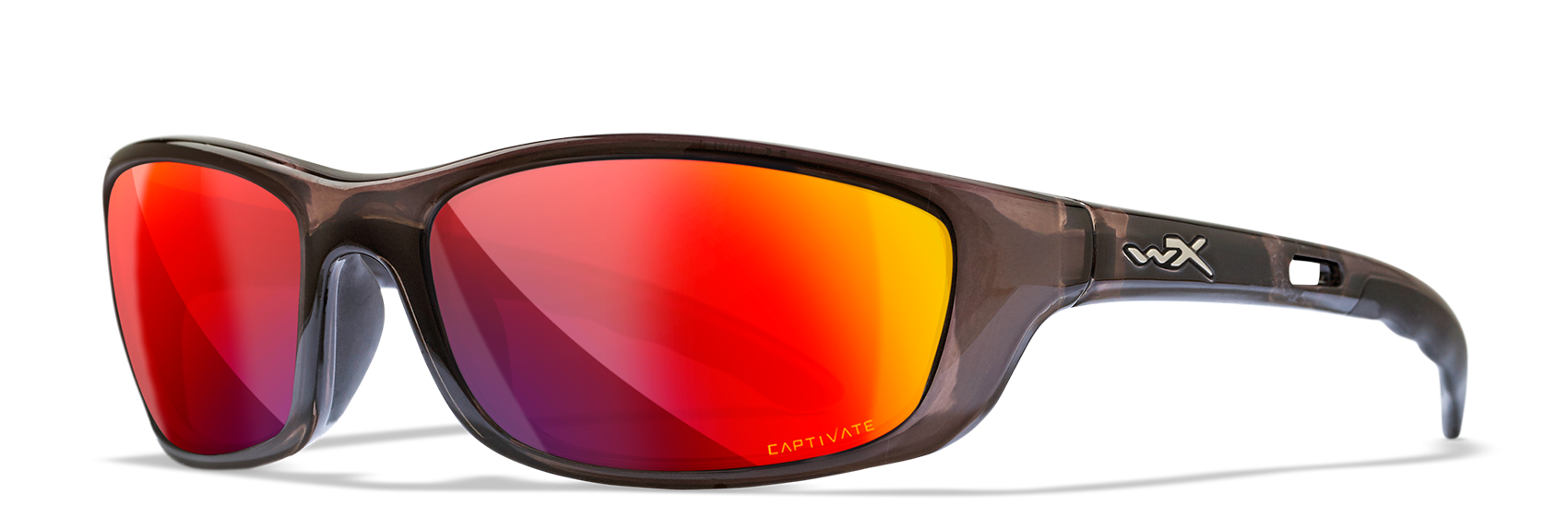 [Black Crystal/CAPTIVATE™ Polarized Red Mirror]