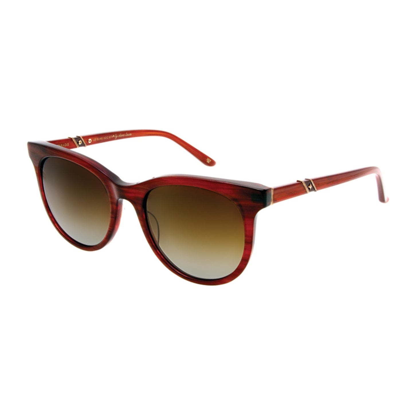 [Burgundy Tortoise / 18K (Brown Gradient Lens)]