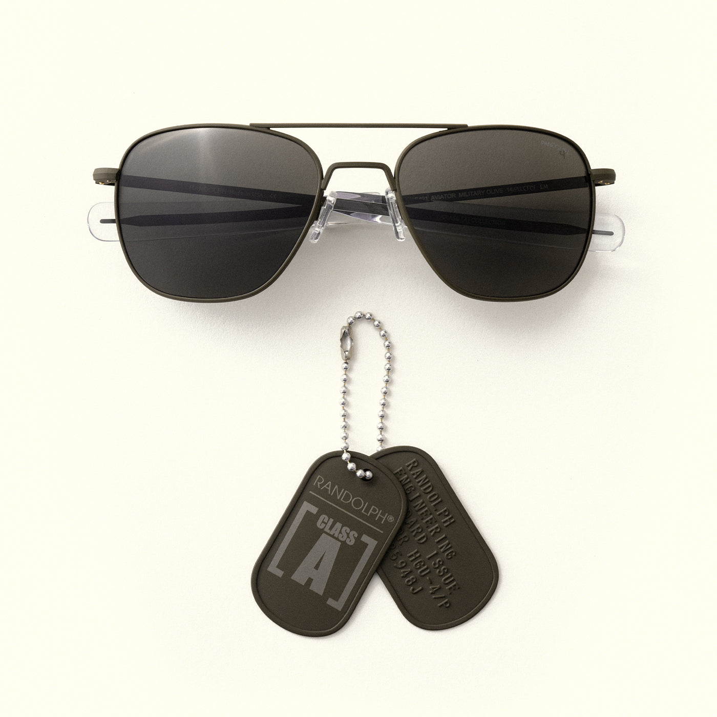 [Military Olive & Non-Polarized American Gray Glass Lens]