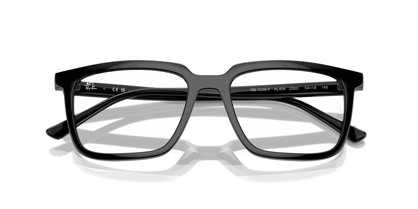[Clear Lenses, Polished Black Frame]