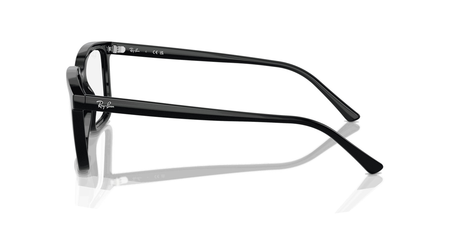 [Clear Lenses, Polished Black Frame]