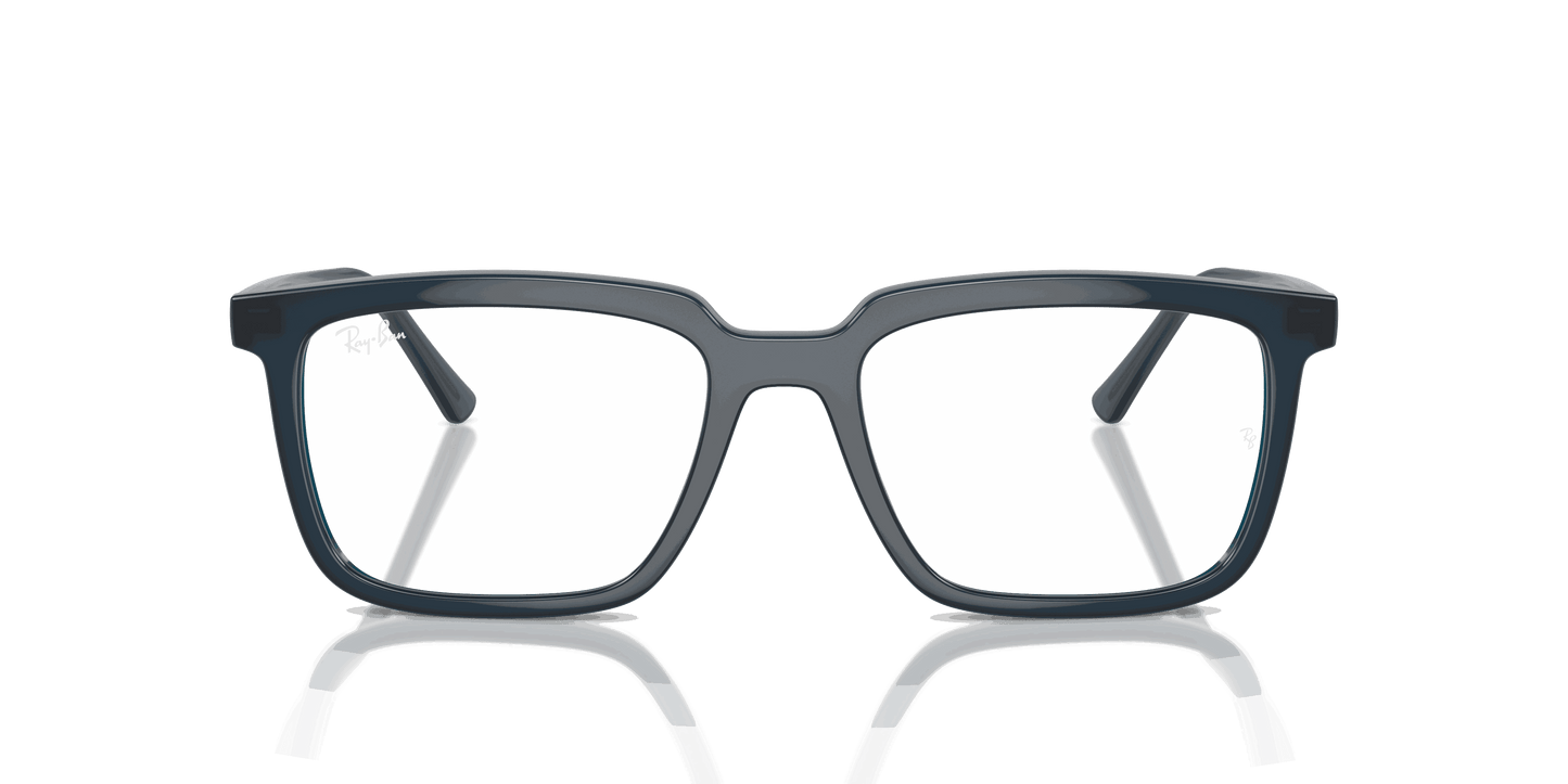 [Clear Lenses, Polished Opal Dark Blue Frame]