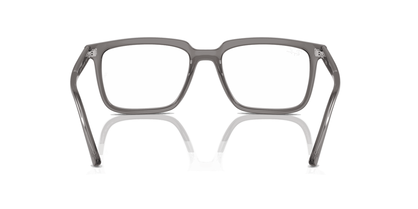 [Clear Lenses, Polished Opal Dark Grey Frame]