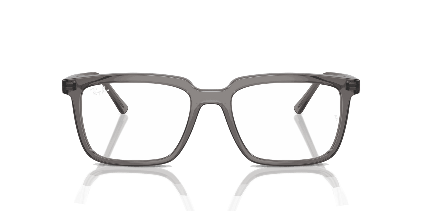 [Clear Lenses, Polished Opal Dark Grey Frame]