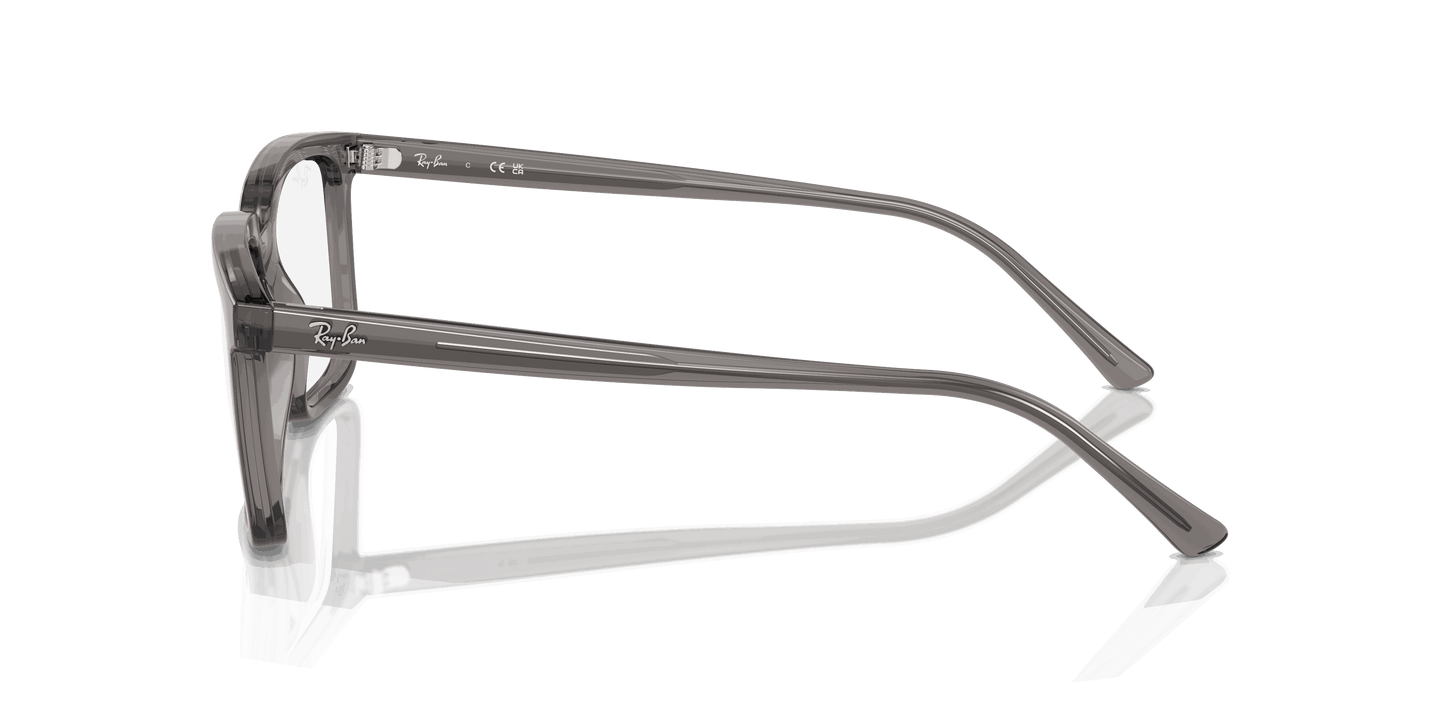 [Clear Lenses, Polished Opal Dark Grey Frame]
