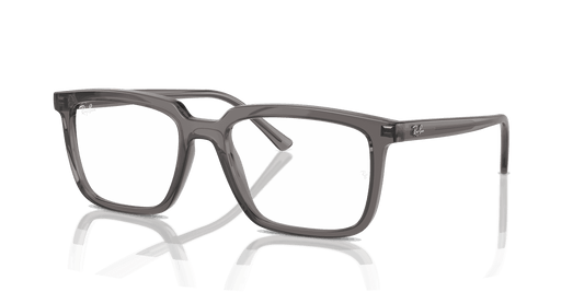 [Clear Lenses, Polished Opal Dark Grey Frame]
