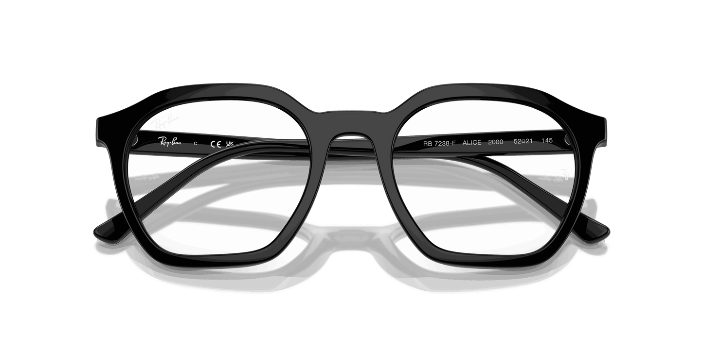 [Clear Lenses, Polished Black Frame]