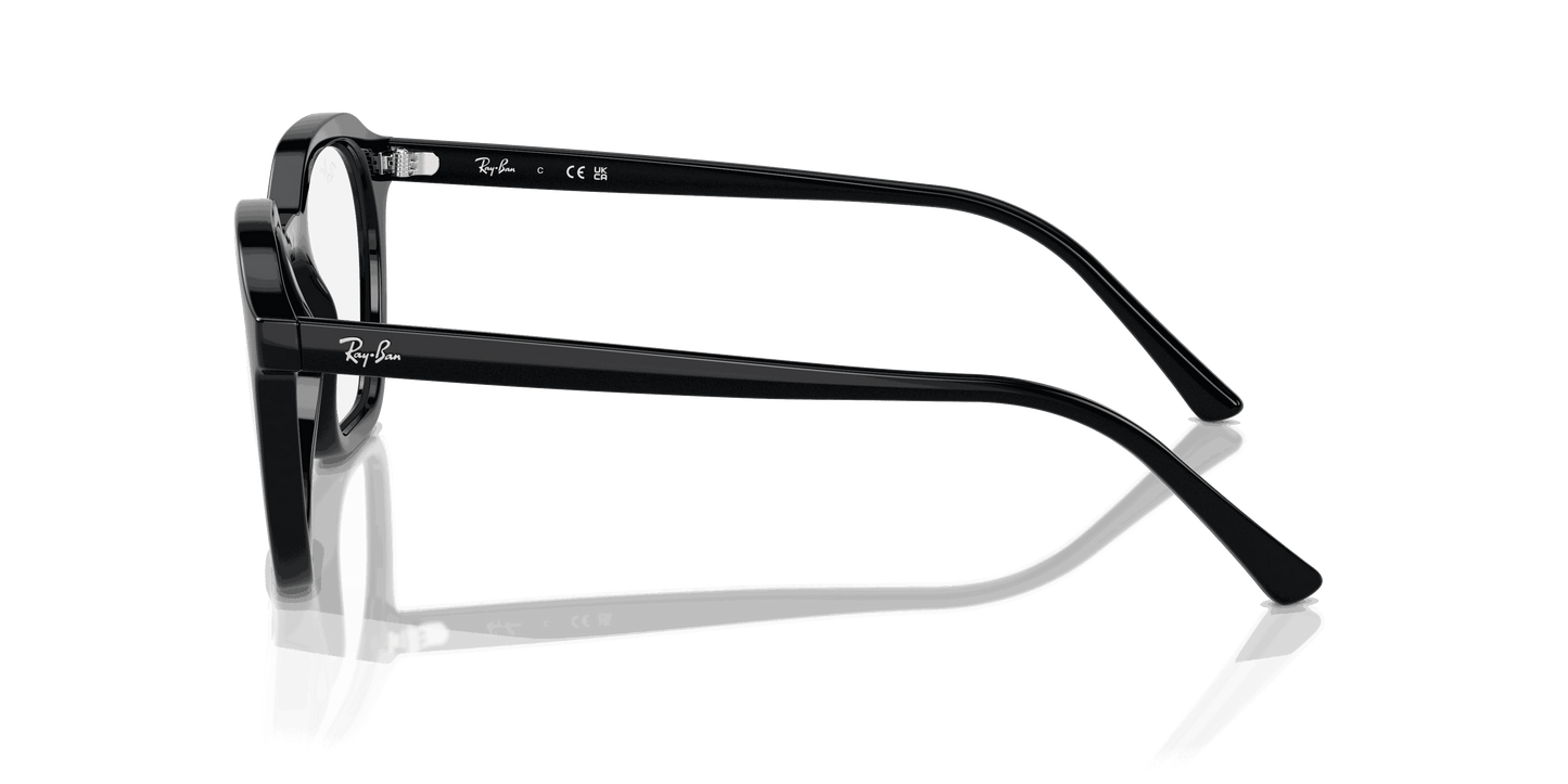 [Clear Lenses, Polished Black Frame]