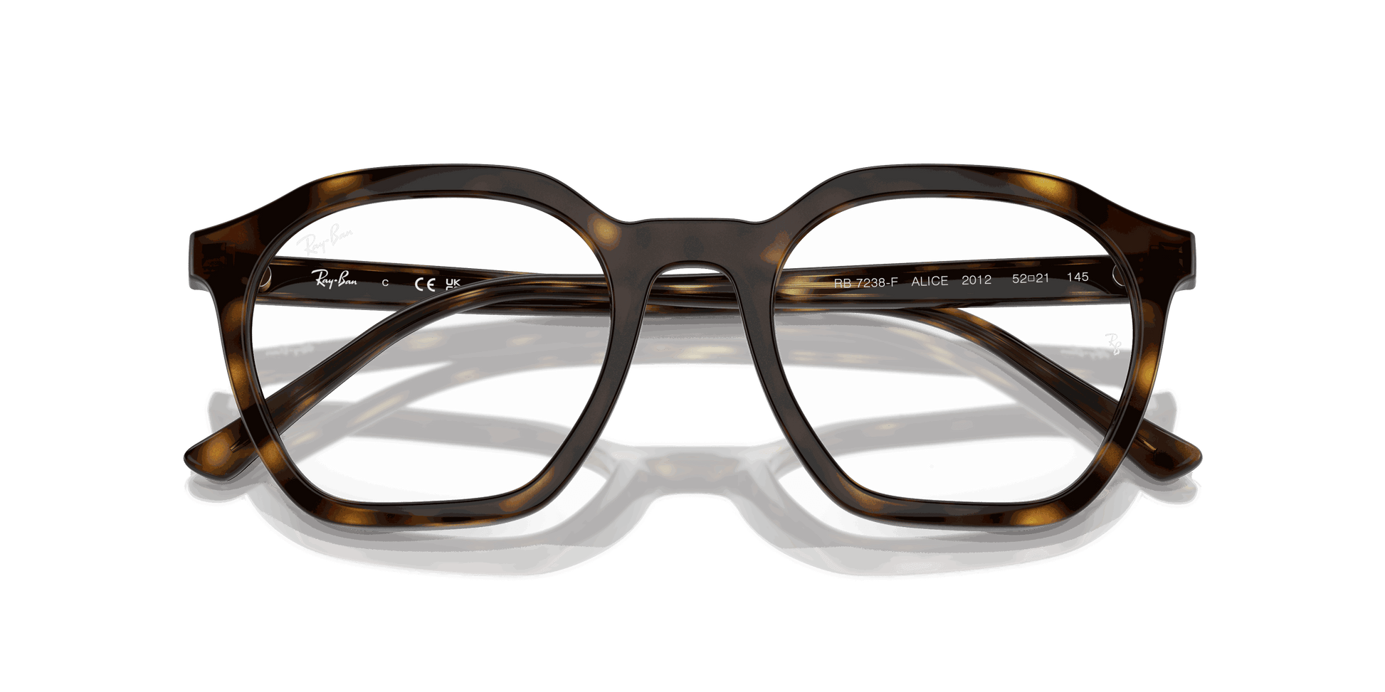 [Clear Lenses, Polished Havana Frame]