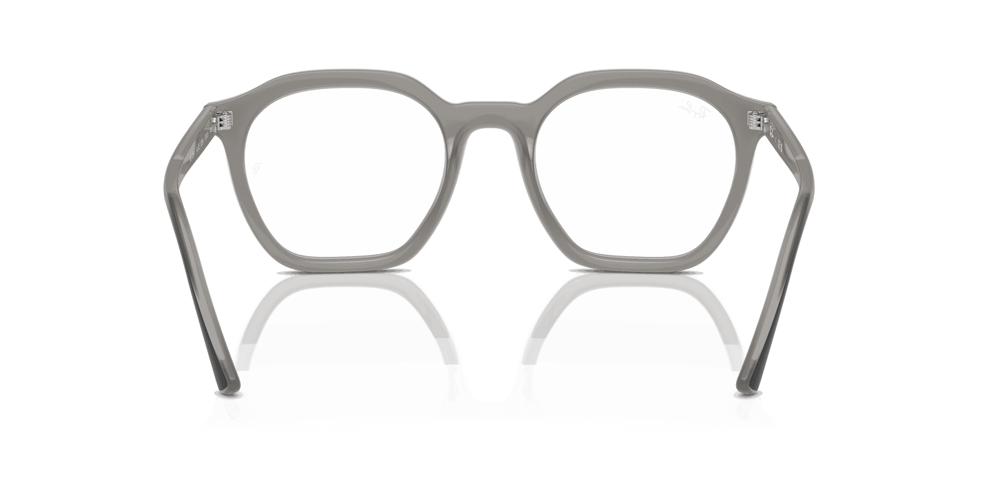 [Clear Lenses, Polished Opal Grey Frame]