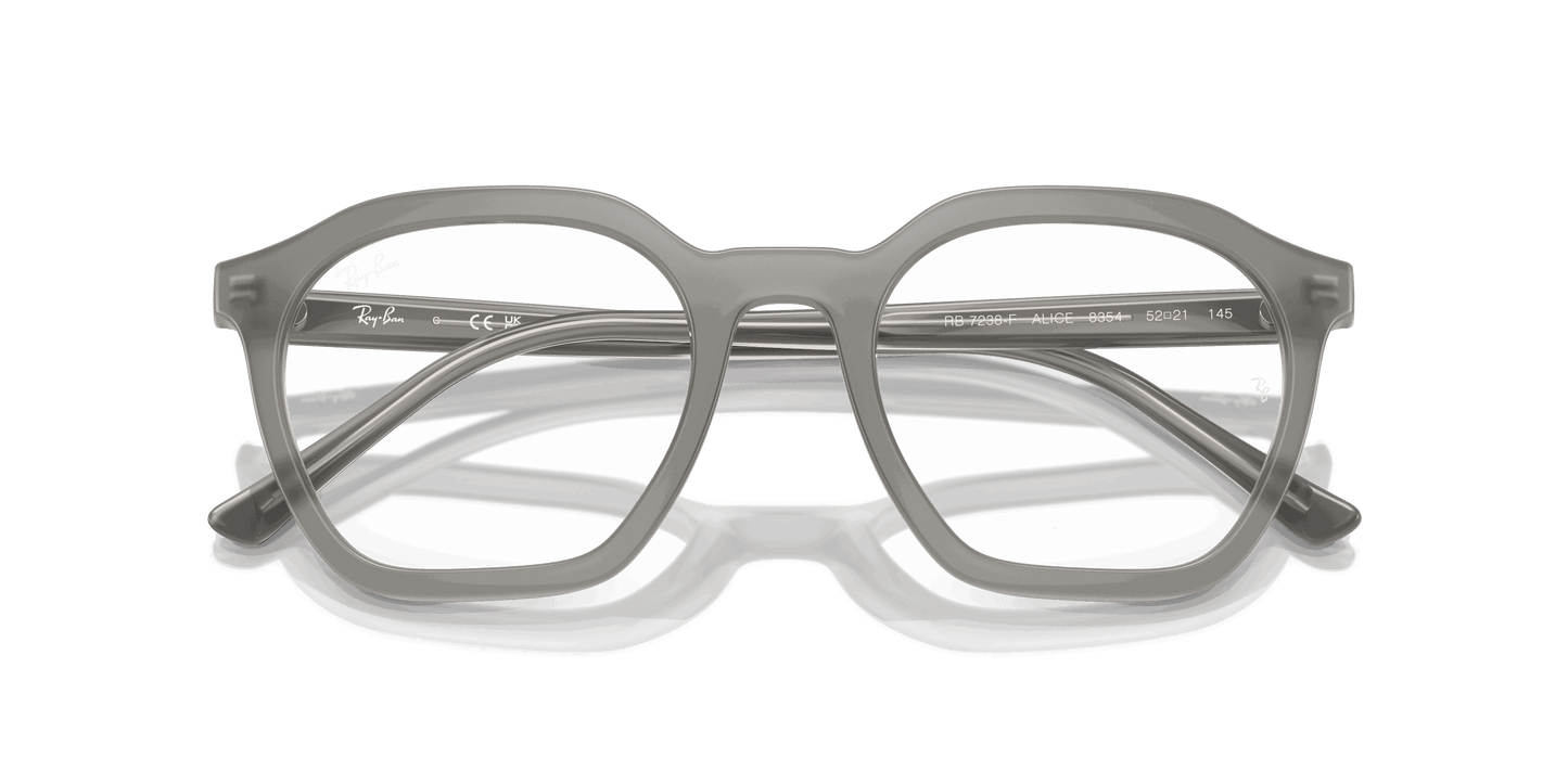 [Clear Lenses, Polished Opal Grey Frame]
