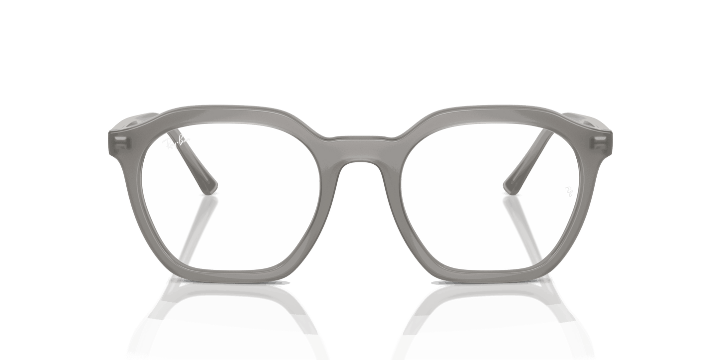 [Clear Lenses, Polished Opal Grey Frame]