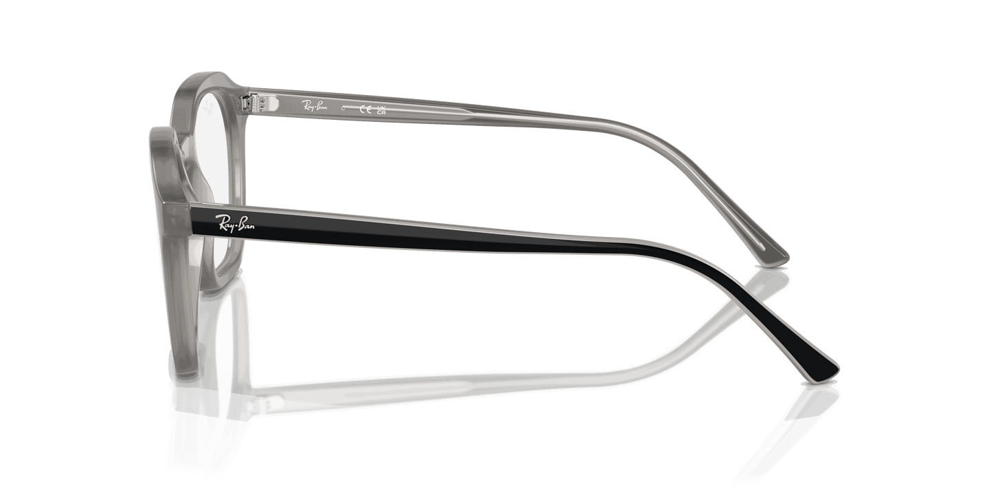 [Clear Lenses, Polished Opal Grey Frame]